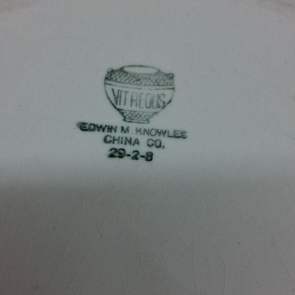 Edwin M. Knowles Vintage China Platter And Bowl Set. - Picture 7 of 11